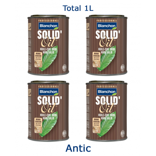 Blanchon SOLID'OIL  1 ltr (four 0.25 ltr cans) ANTIC 03102878 (BL)